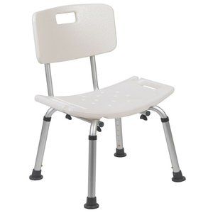 Kuloki Adjustable Bath & Shower Chair with Back